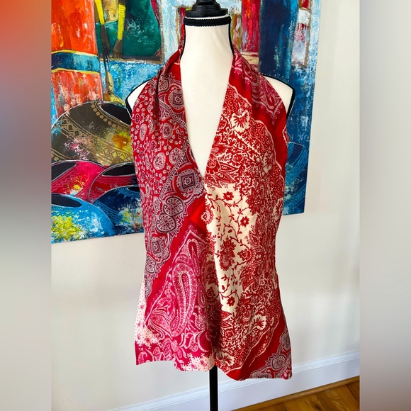 RALPH LAUREN BANDANA-PRINT SLEEVELESS BLOUSE - Picture 8 of 10